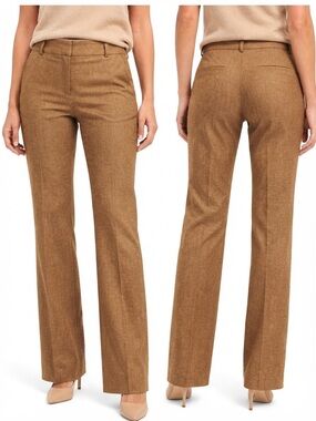 Banana Republic Wool Blend Camel Martin Fit Italian Fabric Dress Pants 4L